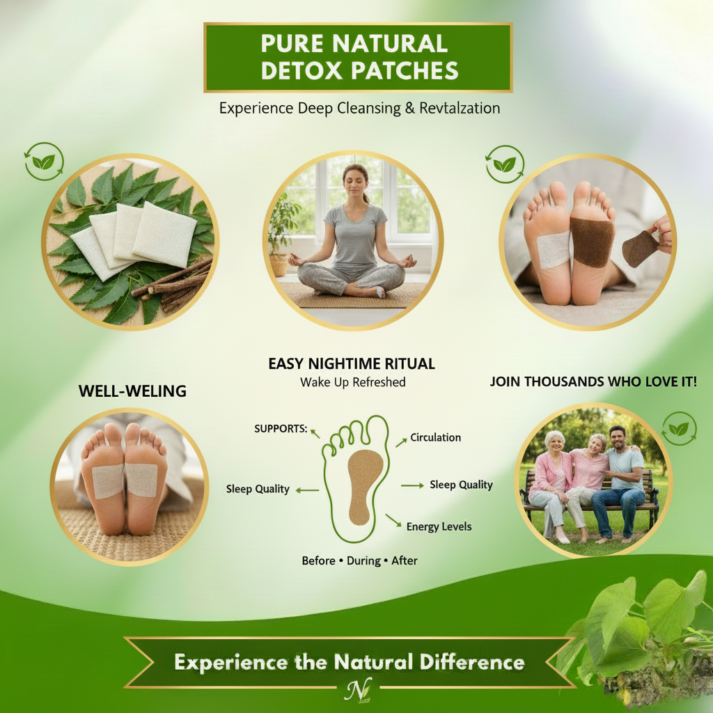 Tivra | Premium Body Detox Foot Patches (Pack of 20) BUY 1 GET 1 FREE