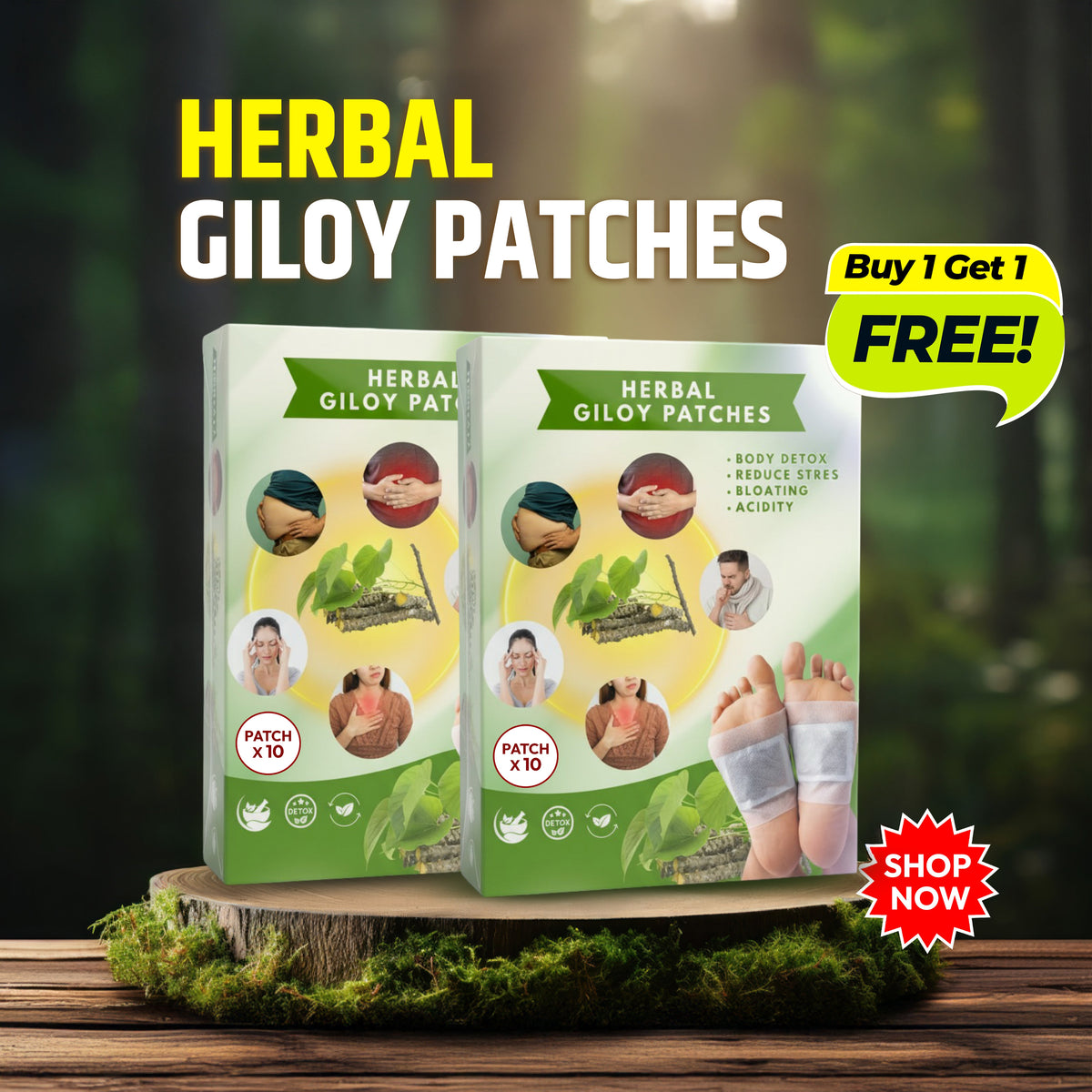 Tivra | Premium Body Detox Foot Patches (Pack of 20) BUY 1 GET 1 FREE